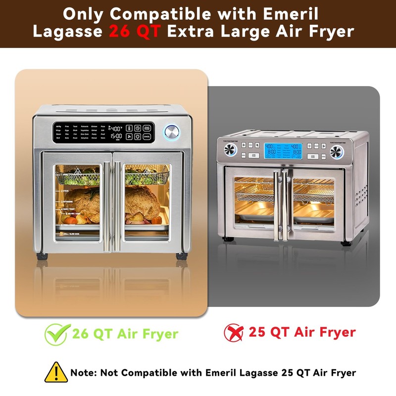 Air Fryer Liners Disposable for Emeril Lagasse 26 QT Extra Large Large, Beige gallery