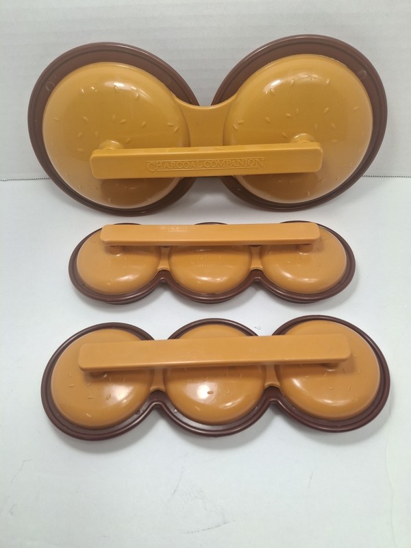 Vintage Charcoal Companion Double Hamburger Slider Press Mold 3 Pc Set 2005/08 gallery