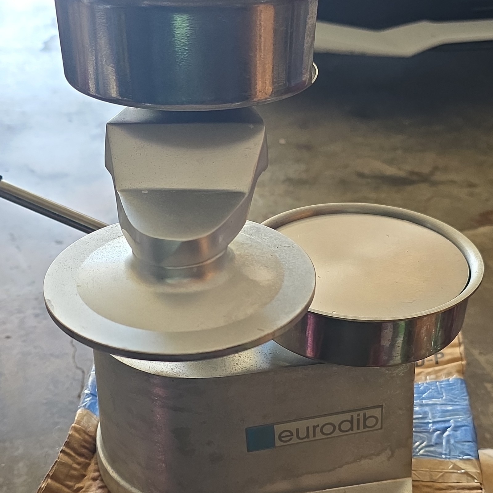 Eurodib Manual Single Large Burger Press Silver gallery