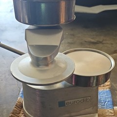 Eurodib Manual Single Large Burger Press Silver