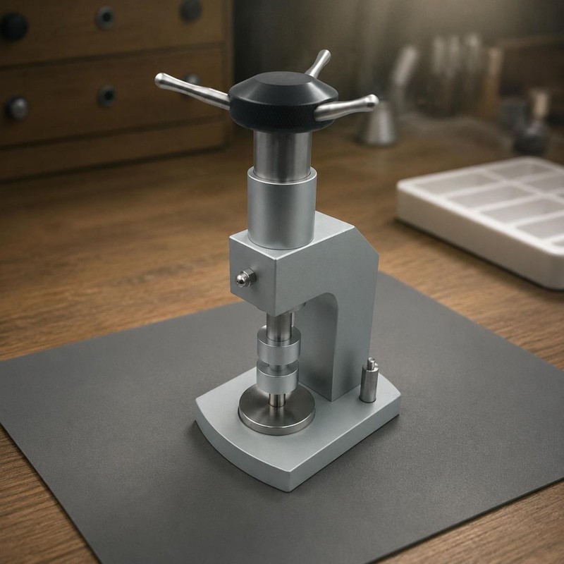 Large Watch Housing Press Sturdy Duty Metal Screw Watch Press for Worktable gallery