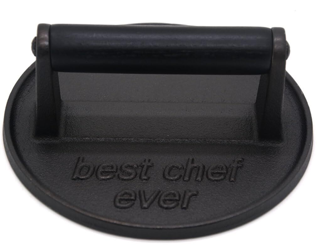 Kitchen Tools Heavy Duty Cast Iron Grill Press Burger Press Bacon Press Barbe... gallery
