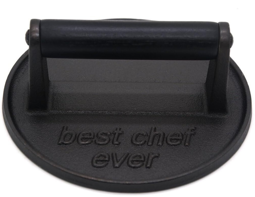 Kitchen Tools Heavy Duty Cast Iron Grill Press Burger Press Bacon Press Barbe...