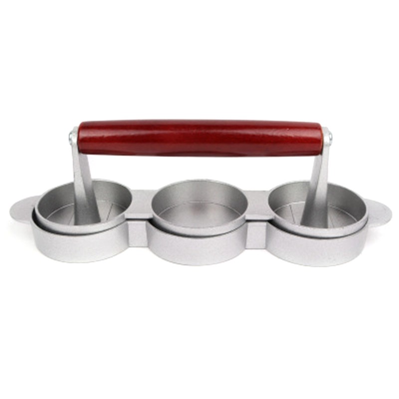 Hamburger Presses Nonstick 3 Slot Small Burger Patties Triple Beef9996 gallery