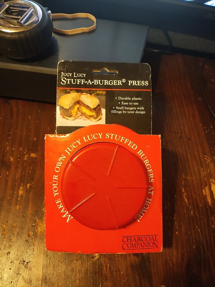Burger Press Jucy Lucy Stuff-A-Burger Press Charcoal Companion