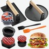 Molde para hamburguesas rellenas 4 en 1, incluye pinceles para salsa, negro NEW gallery