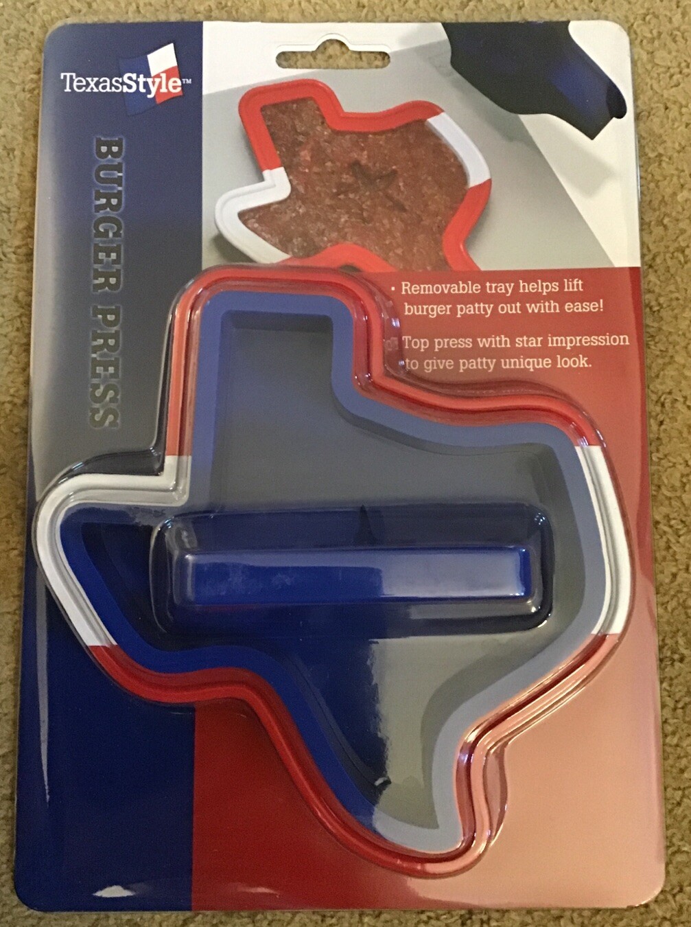 Texas Shaped Burger Press Cookie Cutter New In Package gallery