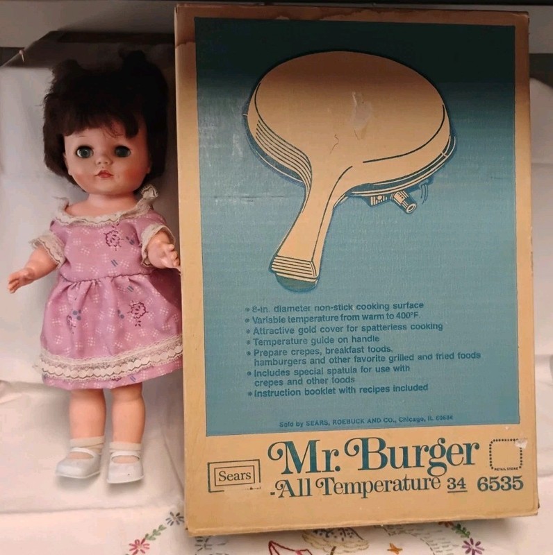 NIB Mr Burger All Temperature Model 34-6535 Griddle Knife Manual Box Lid Tested gallery