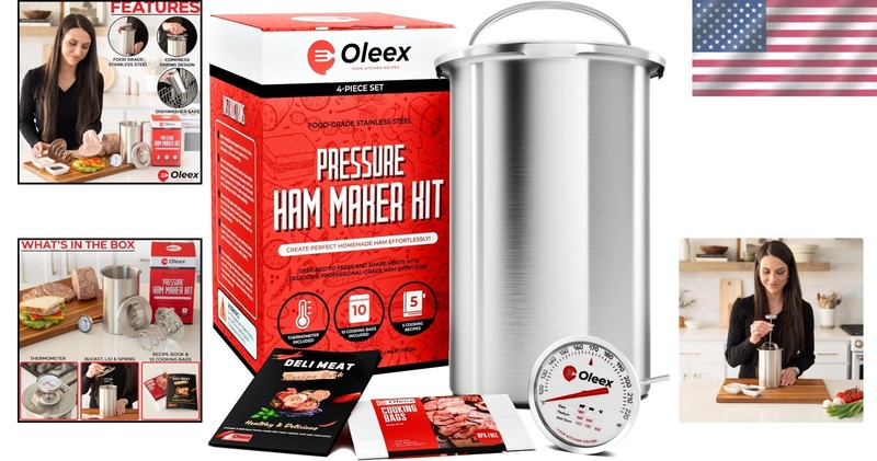Multipurpose Meat Press with Cooking Thermometer Perfect for Homemade Sandwiches gallery