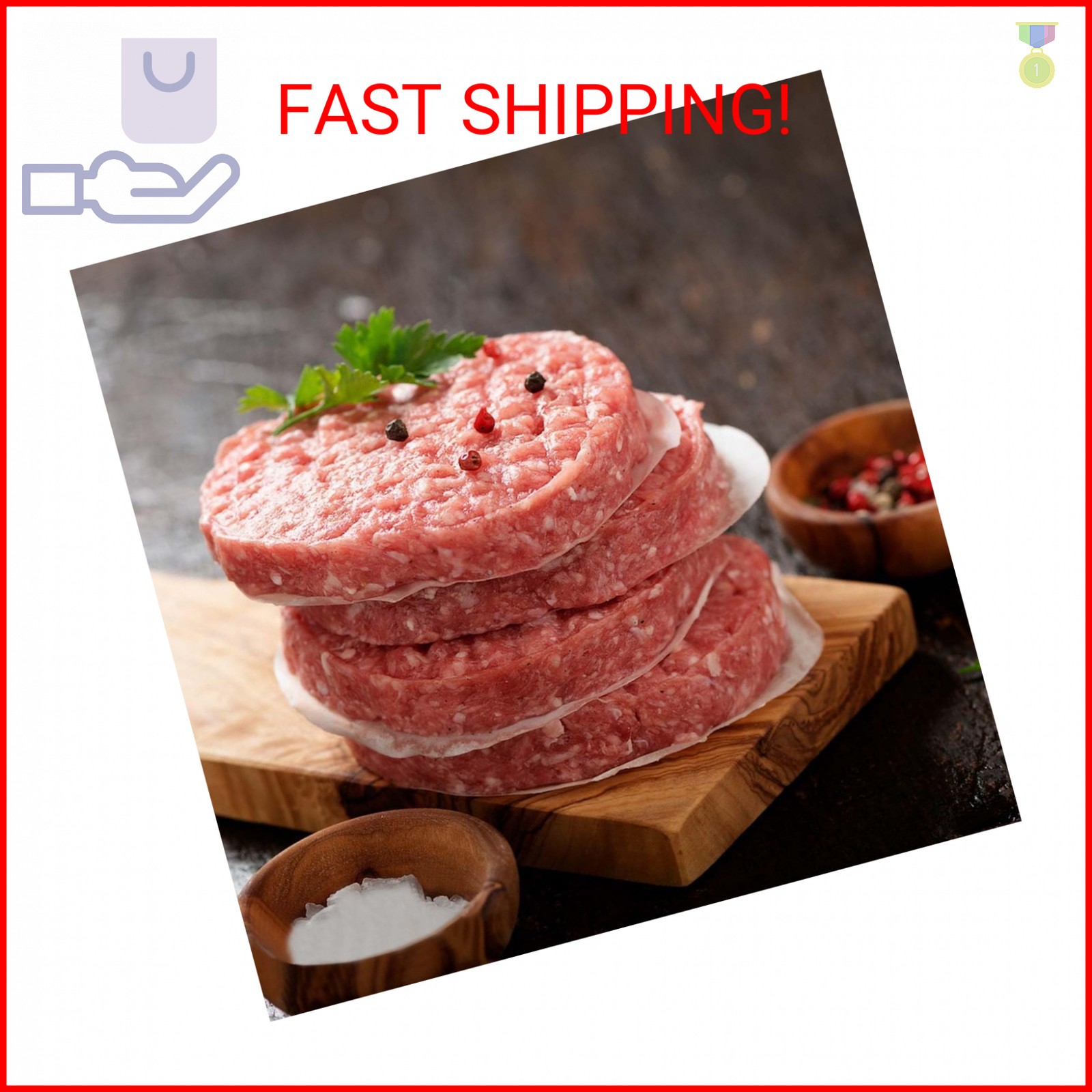 100 Pcs Burger Patty Paper Hamburger Parchment Papers 4 Inch Non-Stick Round Ham gallery
