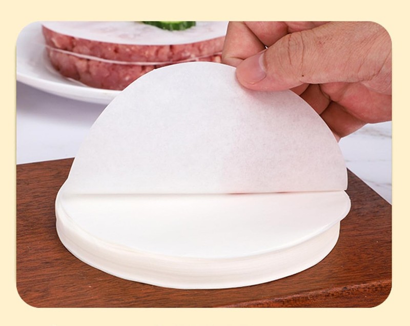 1000pcs Hamburger Patty Paper Rounds 6 Inch White 6"(15cm), B White/1000pcs gallery