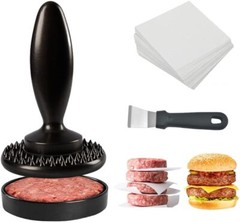 Premium Burger Patty Maker with 100 Wax Paper – Create Gourmet Burgers at Home