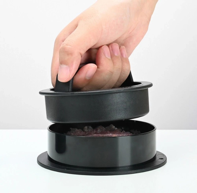3-in-1 Burger Press Patty Maker Stuffed Hamburger Press Kit w/ 100 Wax Papers gallery