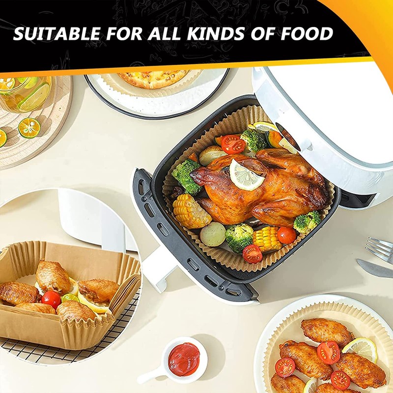 Air Fryer Liners 4qt for Chefman Fryer, Airfryer Square-7.9inch gallery