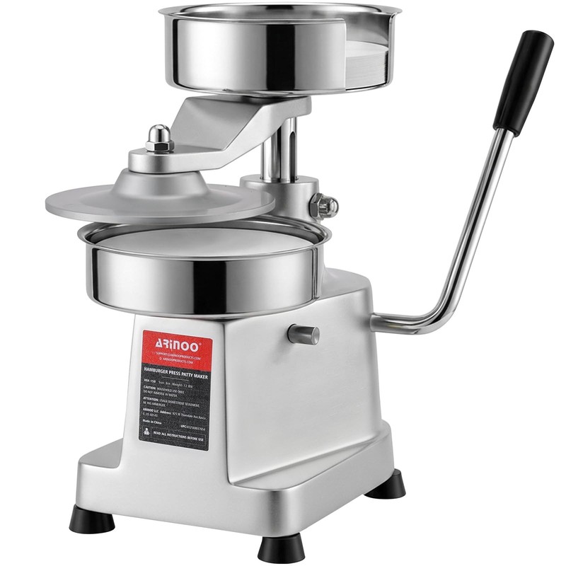 Commercial Burger Patty Maker, Stainless Steel Heavy Duty Burger Press Meat P... gallery