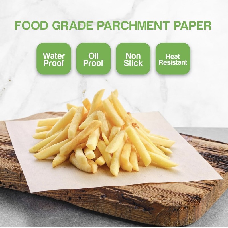 Square Parchment Patty Paper Non-stick Waxed Hamburger Sheets 5.5" x 5.5" gallery