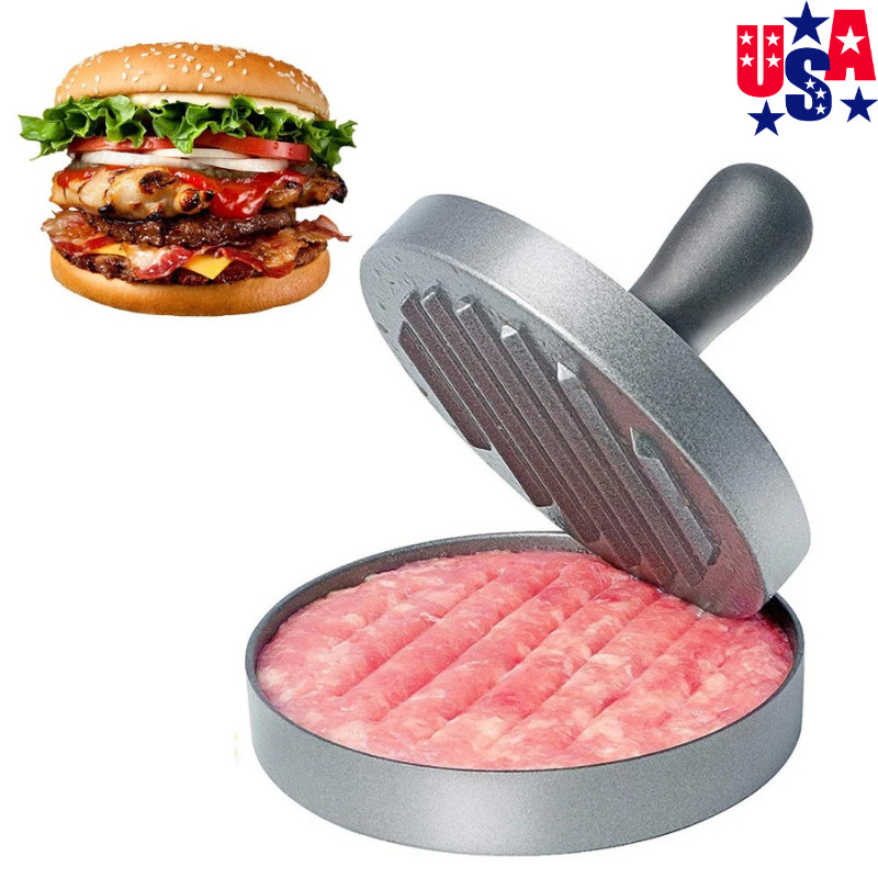 1 Pc Non Stick Stuffed Burger Meat Press Hamburger Patty Maker Tool Aluminum gallery
