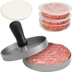 Hamburger Patty Press Aluminum Burger Maker Round Meat Patty Mold Kitchen Tool