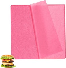 150 Sheets 8.6 x 9.8 in Deli Paper Sandwich Dry Wax 25*22, Pink