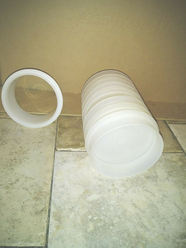TUPPERWARE 8 QUARTER POUND HAMBURGER PATTY STORAGE (NO LID OR PRESS 882 gallery