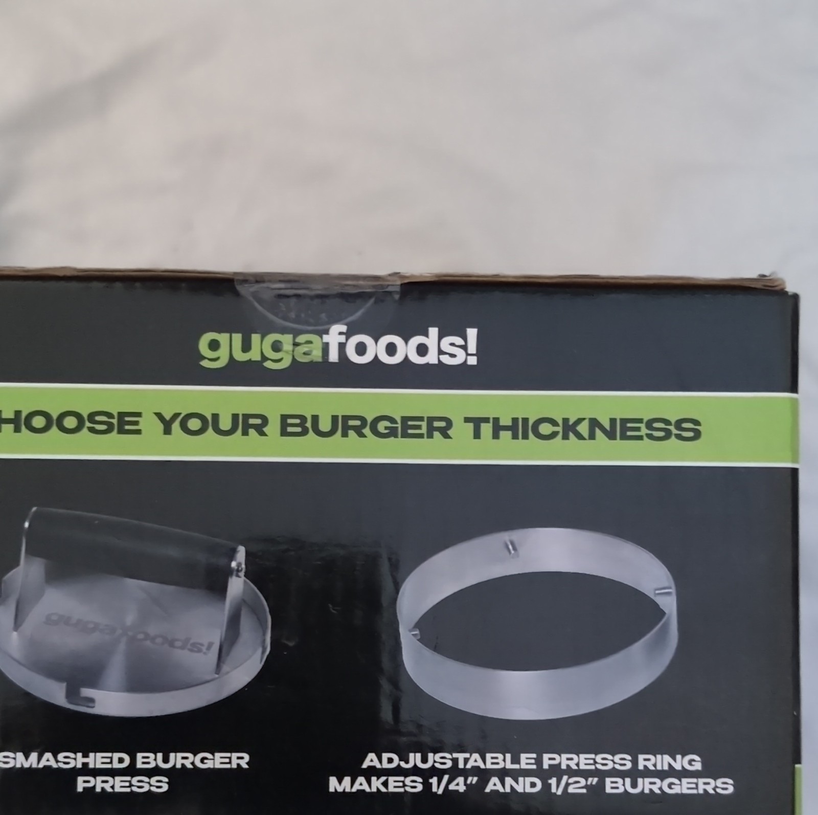 gugafoods Adjustable Metal Burger Press – Customizable, 3 Sizes gallery