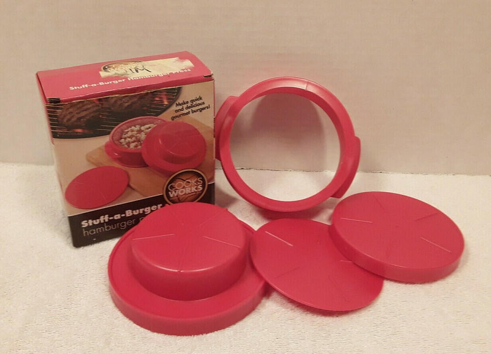 Cook Works Stuff-A-Burger Hamburger Press Gourmet Burgers
