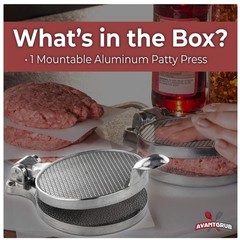 Cast Aluminum Patty Maker for Perfect Burgers