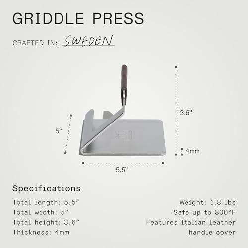 Cookware - Stainless Steel Grill Press - Crafted in Sweden gallery