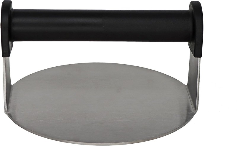 Stainless Steel Burger Press 6 Inch Flat Bottom for Smash Burgers Griddle Kit... gallery