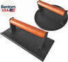 Burger Press 7.08" round & 8.3”X4.3”Rectangle Heavy-Duty Cast Iron Smash Meat St gallery