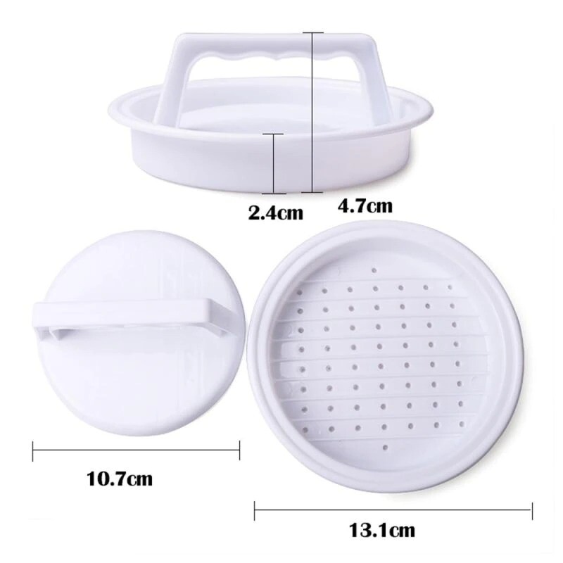 Round Shape Hamburger press Plastic Press Patty Maker Mold Mould Kitchen Tools gallery