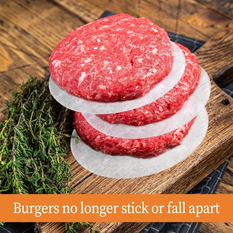 500 Pcs 5 Inch Non Stick Burger Patty Paper Hamburger Parchment Papers gallery