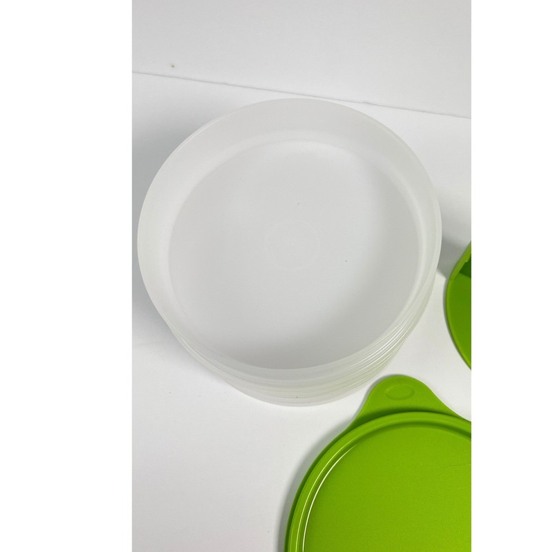 Tupperware Hamburger Press & Keepers Set Large Patty Mold & Storage gallery