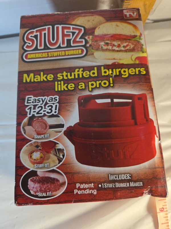 Stuffed Burger Press STUFZ Americas Hamburger Patty Molds Maker Sliders BBQ US gallery