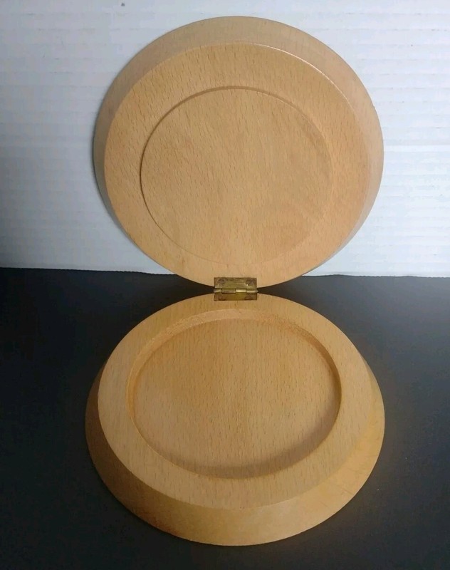 Vintage Wood Hamburger Press Roosters Made in Japan Retro Kitchen gallery