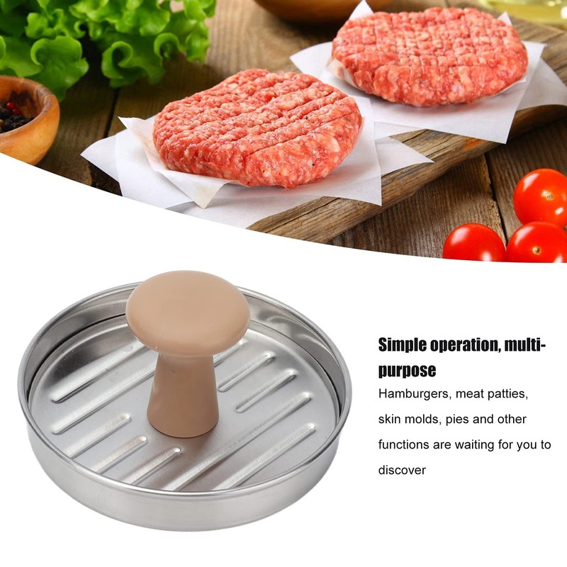 NonStick Hamburger Meat Press Mold 5 Inch Stainless Steel Patty Maker Grill gallery