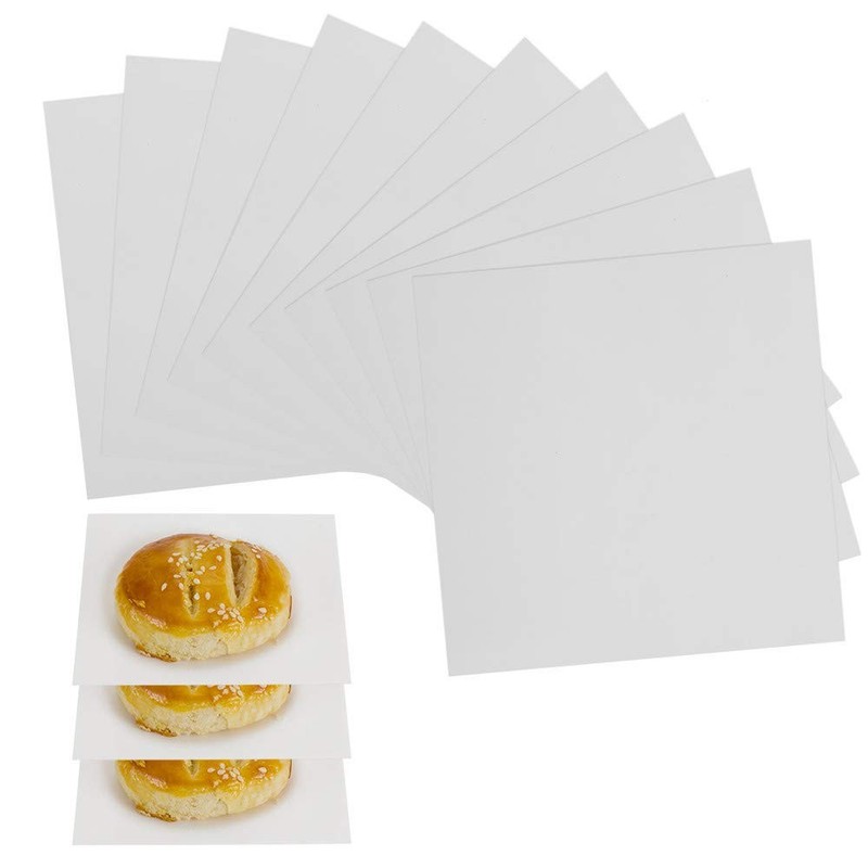 Parchment Paper Squares, 4x4 Inch, Set of 300, Small Hamburger 4 inch, White gallery