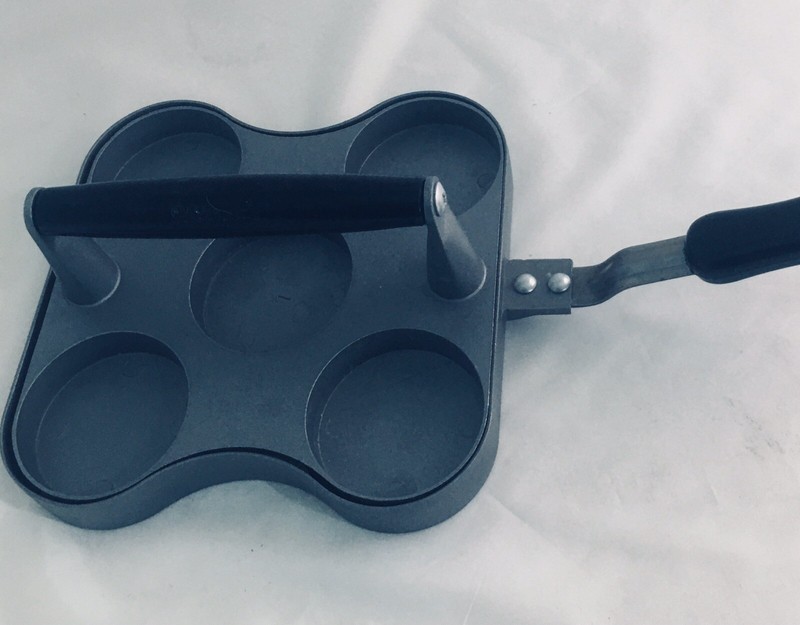 Hamburger Slider Maker Stuffer Top of Stove Cooker 5 Patties with Press Top gallery