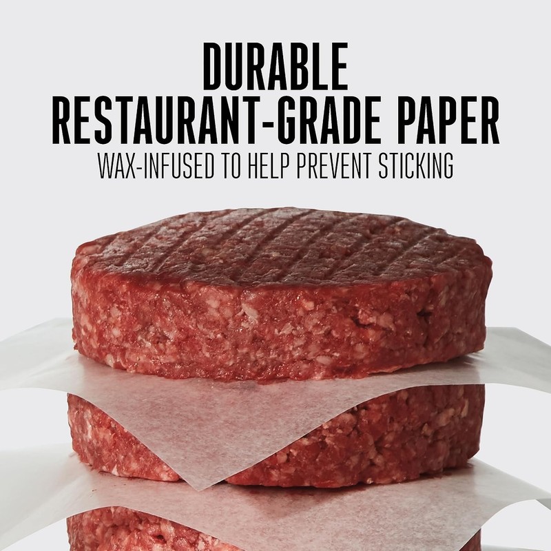 Hamburger Patty Paper, Durable Wax, 5.5" Squares, 1000 Count gallery
