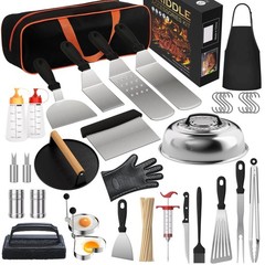134 Pcs Griddle Accessories Kit, Perfect Hibachi Flat Top Grill Tools for Bla…