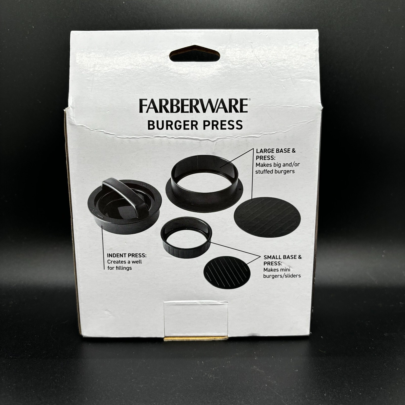 Farberware Burger Press - Patty Maker - BBQ - Hamburger Press Nonstick Mold -New gallery