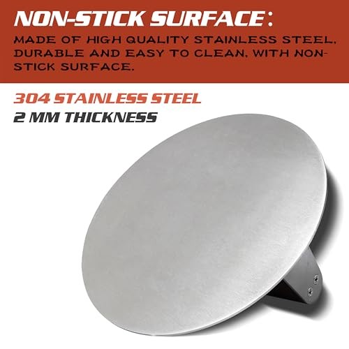 7 INCH Stainless Steel Smash,Burger Press,Burger Smasher,Hamburger... gallery