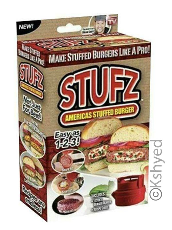 STUFZ Americas Stuffed Burger (1 Pack) | Make Burgers Like a Pro, As-Seen-On TV gallery