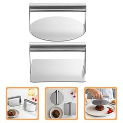 2 Pcs Meat Press for Cooking Smashed Burger Commercial Hamburger Patty Maker