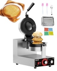Ufo Burger Maker Machine, 110V Electric Ufo Sandwich Maker w/Adjustable Tempe…