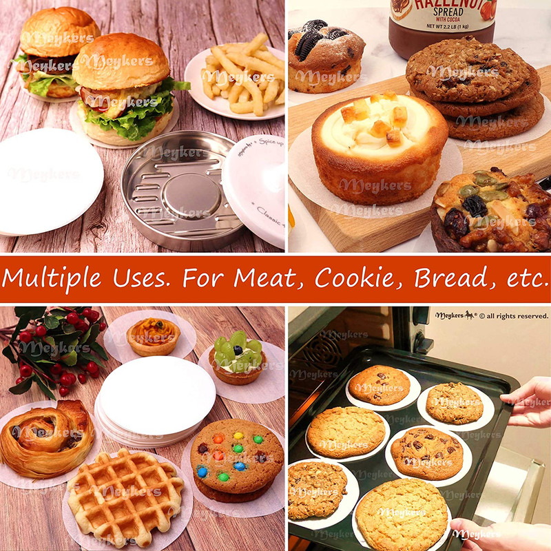 Wax Patty Paper Sheets for 5 Inches Burger Press - 500 Pcs round Hamburger Patty gallery