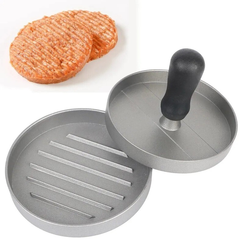 1 Pc Non Stick Stuffed Burger Meat Press Hamburger Patty Maker Tool Aluminum gallery