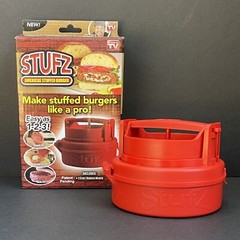 Stufz Stuffed Burger Press – Hamburger Patty Maker – As Seen On TV – Open Box
