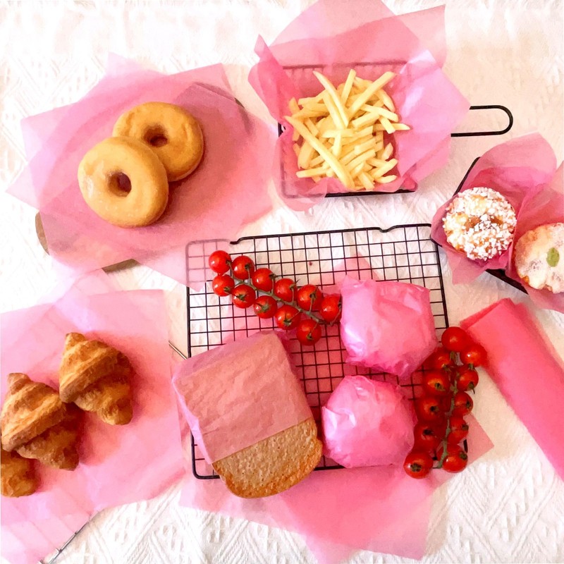 Suiwen 150 Sheets 8.6 x 9.8 in Deli Paper Sandwich 25*22, Pink gallery