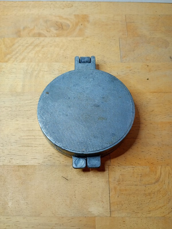 PROGRESSUS W. Germany Burger Meat Press MID CENTURY Aluminum 3 1/2" Vtg 1968 gallery